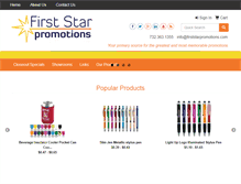 Tablet Screenshot of firststarpromo.com